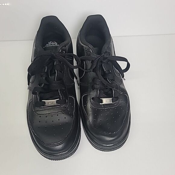 Nike Air Force One Low Black 7Y - Picture 1 of 9